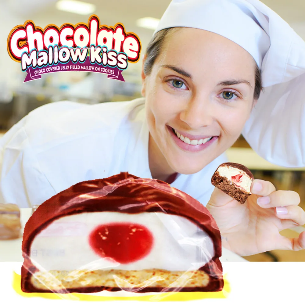 2 bolsas (50 unidades) de Chocolate Mellow Kiss Marshmallow Snack Treats