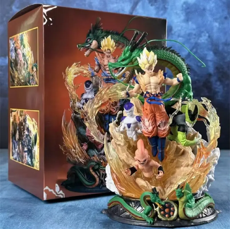 

Dragon Ball Goku, высокое качество, мышечный танец, аниме-модель, статуя, Коллекционная модная игровая коробка ручной работы, подарок для фанатов