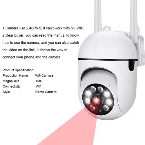 Imagen 2 del producto Cámara de vigilancia de seguridad inalámbrica iCam365 de 2MP, cámara IP Wifi de 1080P, seguimiento humano AI para exteriores, Audio bidireccional, cámara de Color nocturna