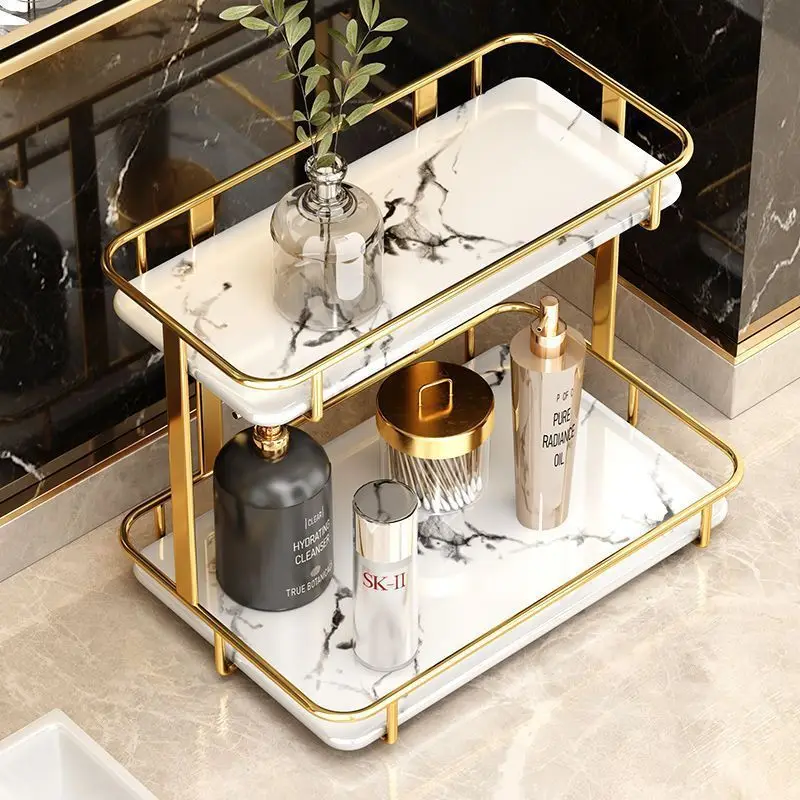 

Suitable forJapanese-style high-end toilet products rack, bathroom countertop, washstand, cosmetics, skin care products, storage