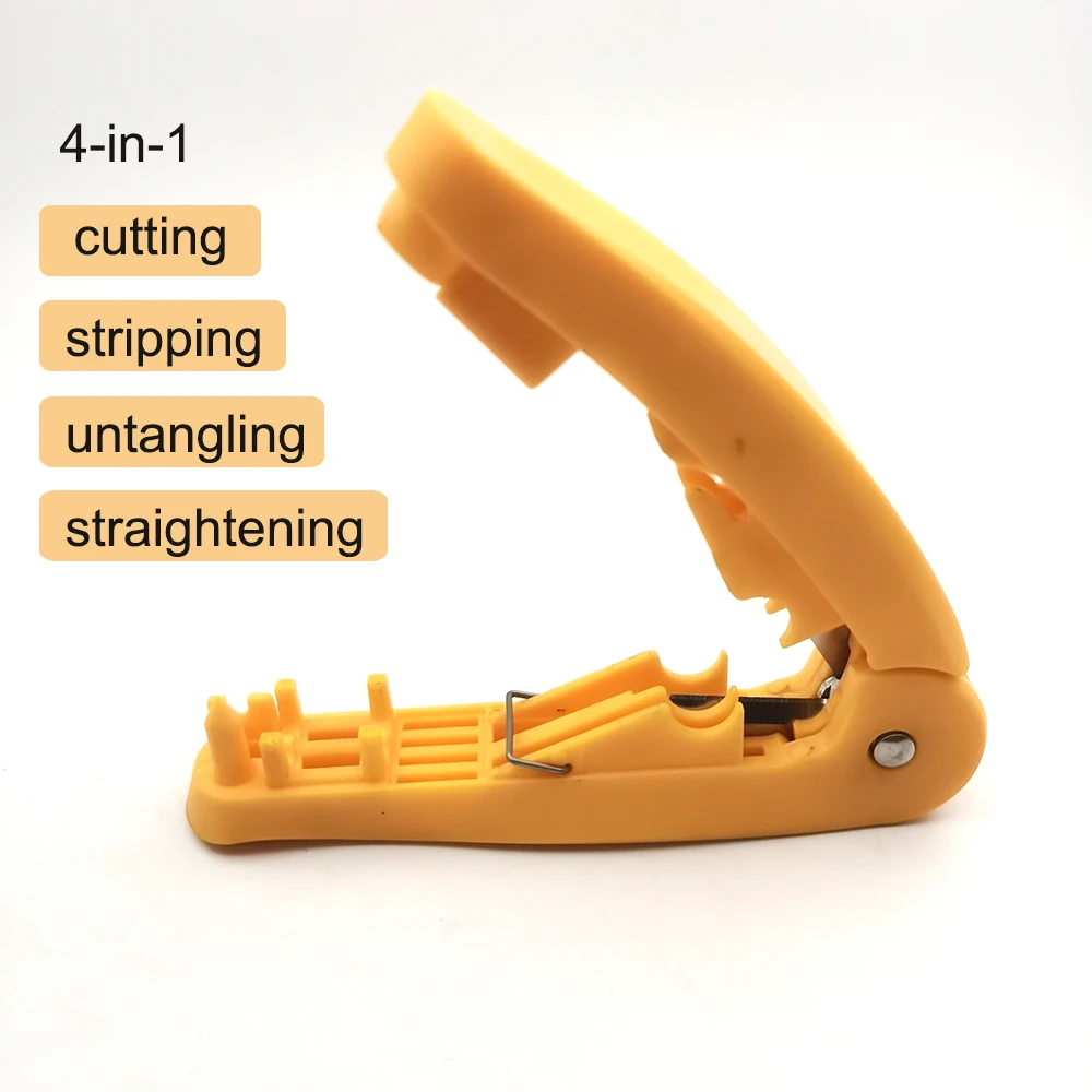 

Инструмент для сетевого кабеля RJ45 4-в-1: для обрезки, зачистки, размотки и выпрямления кабеля STP/UTP