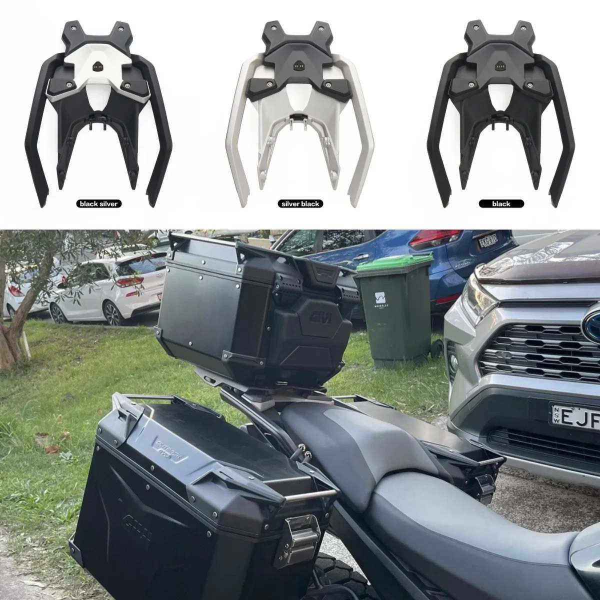 

For BMW R1300 R 1300 GS R1300GS 2023 2024 2025 Motorcycle Rear Luggage Rack Top Case Carrier Storage Box Support Shelf Holder