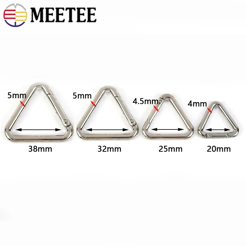 5/10Pcs Metal Buckles for Strap Bag Spring Ring Clasp Belt Keyring O D Hook Webbing Trigger Clip Buckle DIY Hardware Accessories