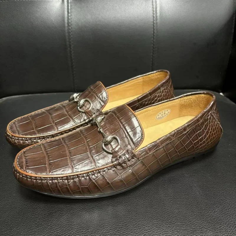 2023 new produce real crocodile skin shoes for man for fashion and health in very low price and free shiping