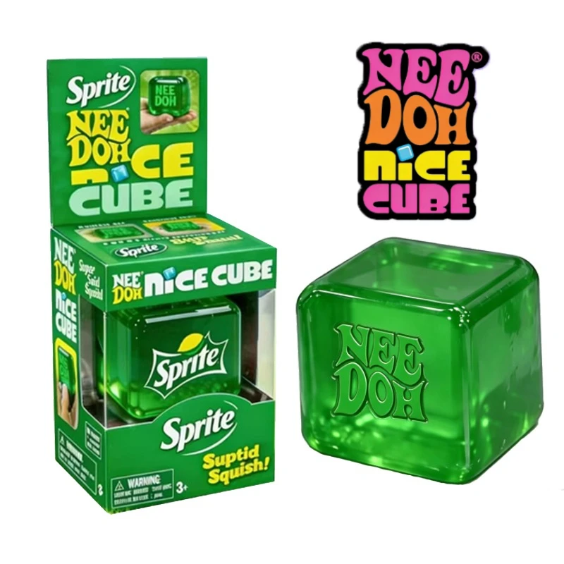 

Needoh Nice Cube Fidget Sensory Cube, Stress Anxiety Relief Focus Tool Desk Toy for Adults and Kids Squishy Toys Ornament