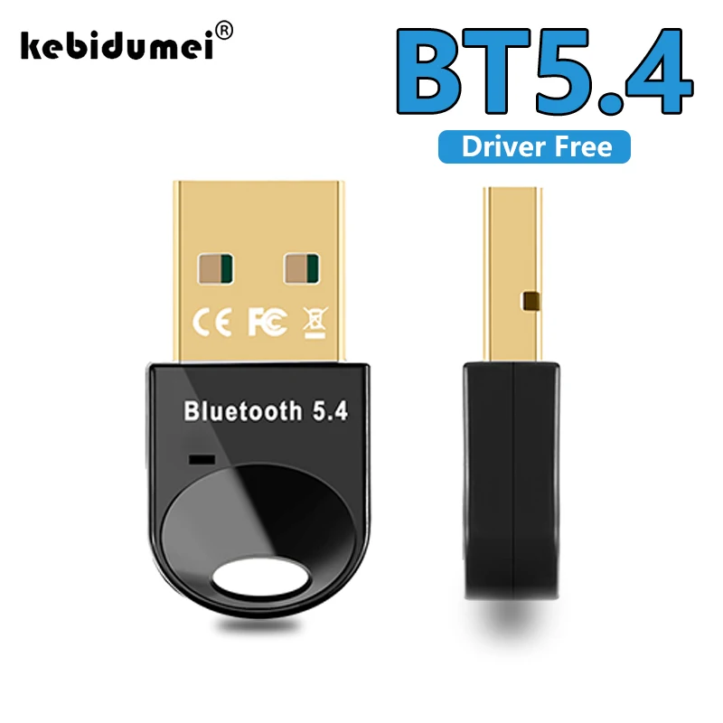 Bluetooth Adapter for Pc Usb Bluetooth 5.4 Dongle Bluetooth 5.1 Receiver Speaker Wireless Mouse Keyboard Music Audio Bluetooth