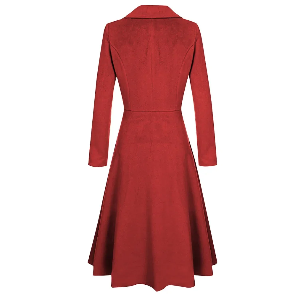 Winter jacken für Frauen 2024 Herbst Winter Revers knopf langer Trenchcoat Windschutz mantel Frauen jacke куртка женская