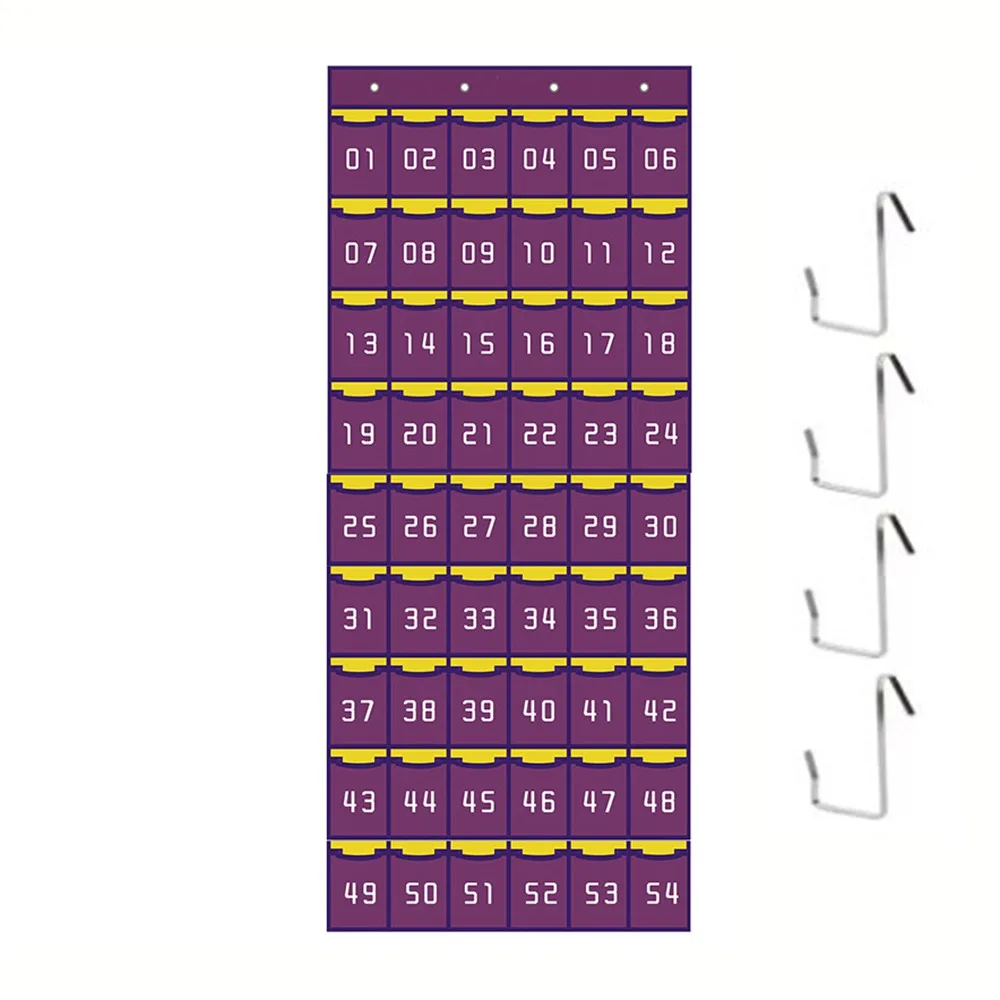 

Non-Woven Fabric Numbered Pockets Better Load-Bearing with Hooks Phone Wall Pouch Wall Mount Cell Phone Hanging Organizer