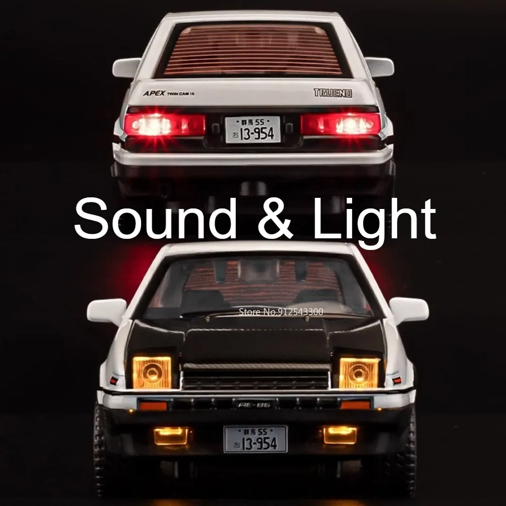 Maßstab 1:32 Auto Modell Spielzeug 3D Rahmen Sound Licht Zurückziehen Türen Geöffnet Auto Ornament Dekoration Malerei Jungen Geburtstag Geschenke