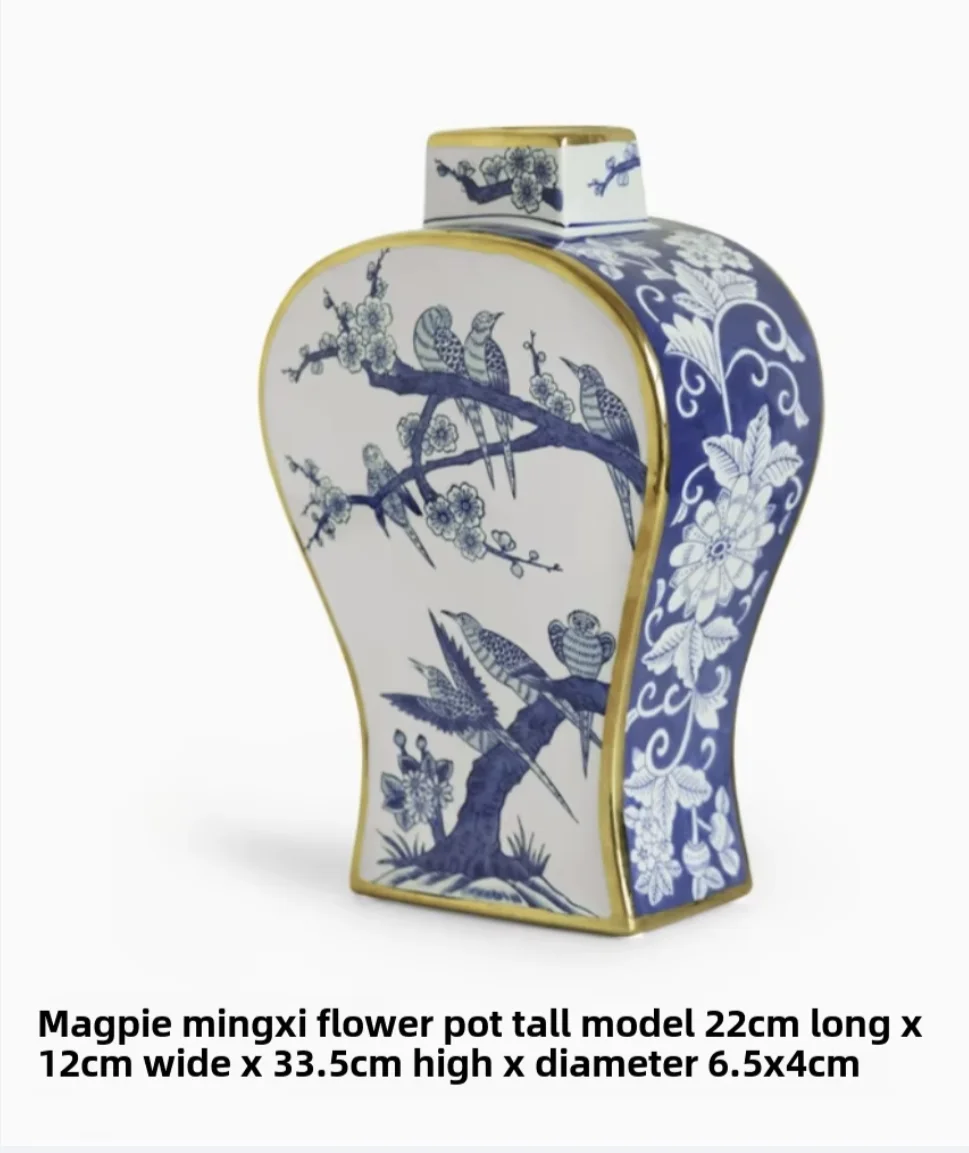 Vase Kürbis Keramik Blumenornament