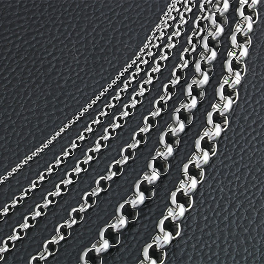 Fashion Stainless Steel Chain Round Pearl Necklace Men And Women Necklace Long Sweater Chain With Chain Hot Sale