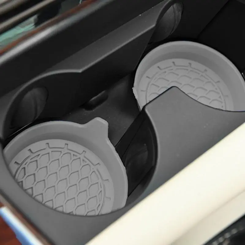 Cup Holder Coasters For Car Silicone Cup Holder Coasters For Car Sift-Proof Non-Slip Waterproof Car Interior Accessories