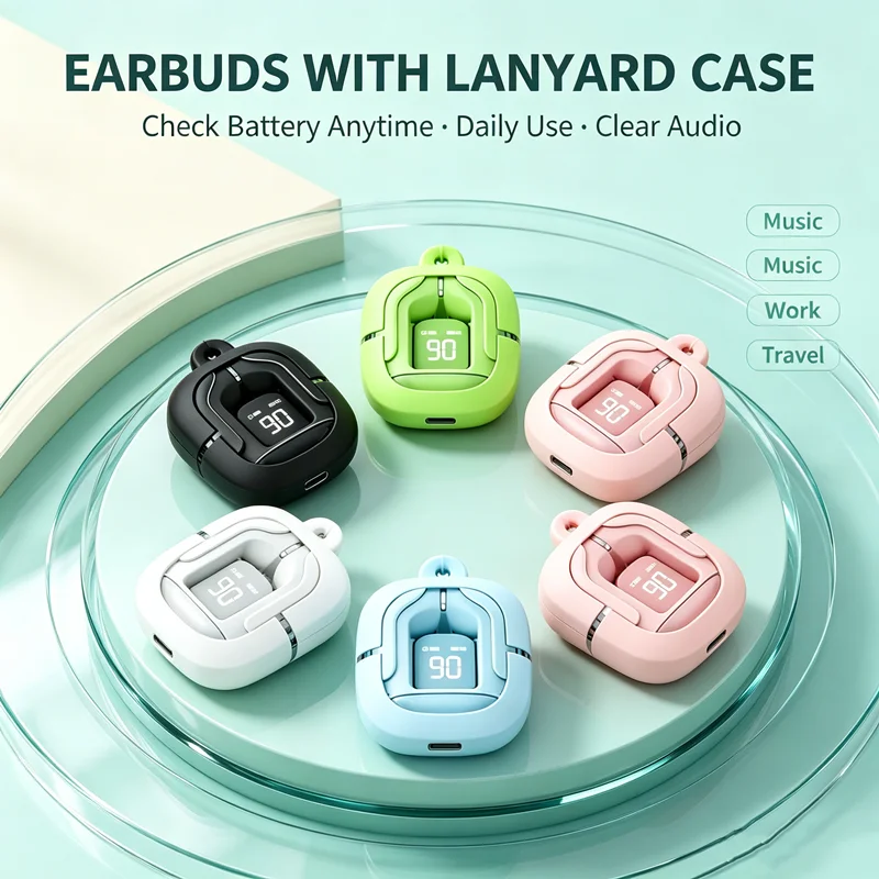 TWS Gaming Earbuds Bluetooth 5.3 Noise Reduction HD HiFi Stereo Wireless Earphone(Buy Headset Get Protective Case + Lanyard)