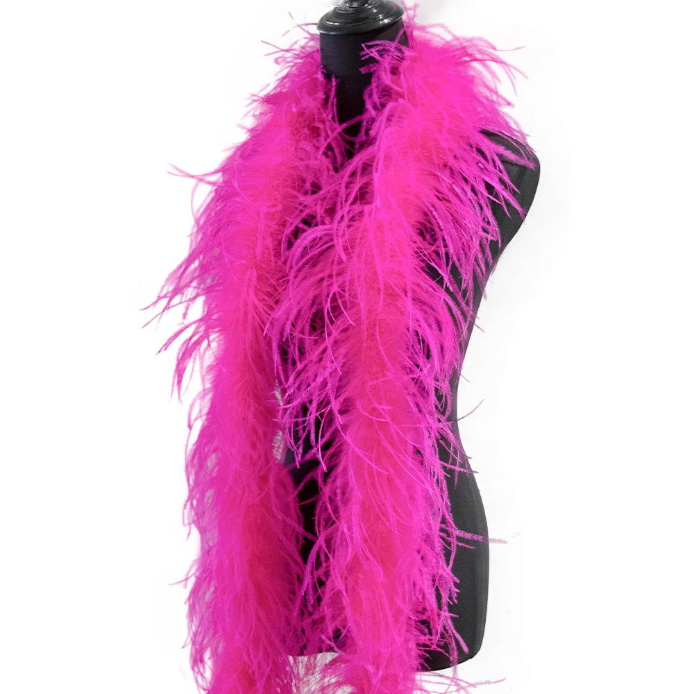 

2 Ply High Quality Feather Boa Long feathers Trim for Party Robe Dress Sewing Accessories Jewelry Needlework Making 2 Meters