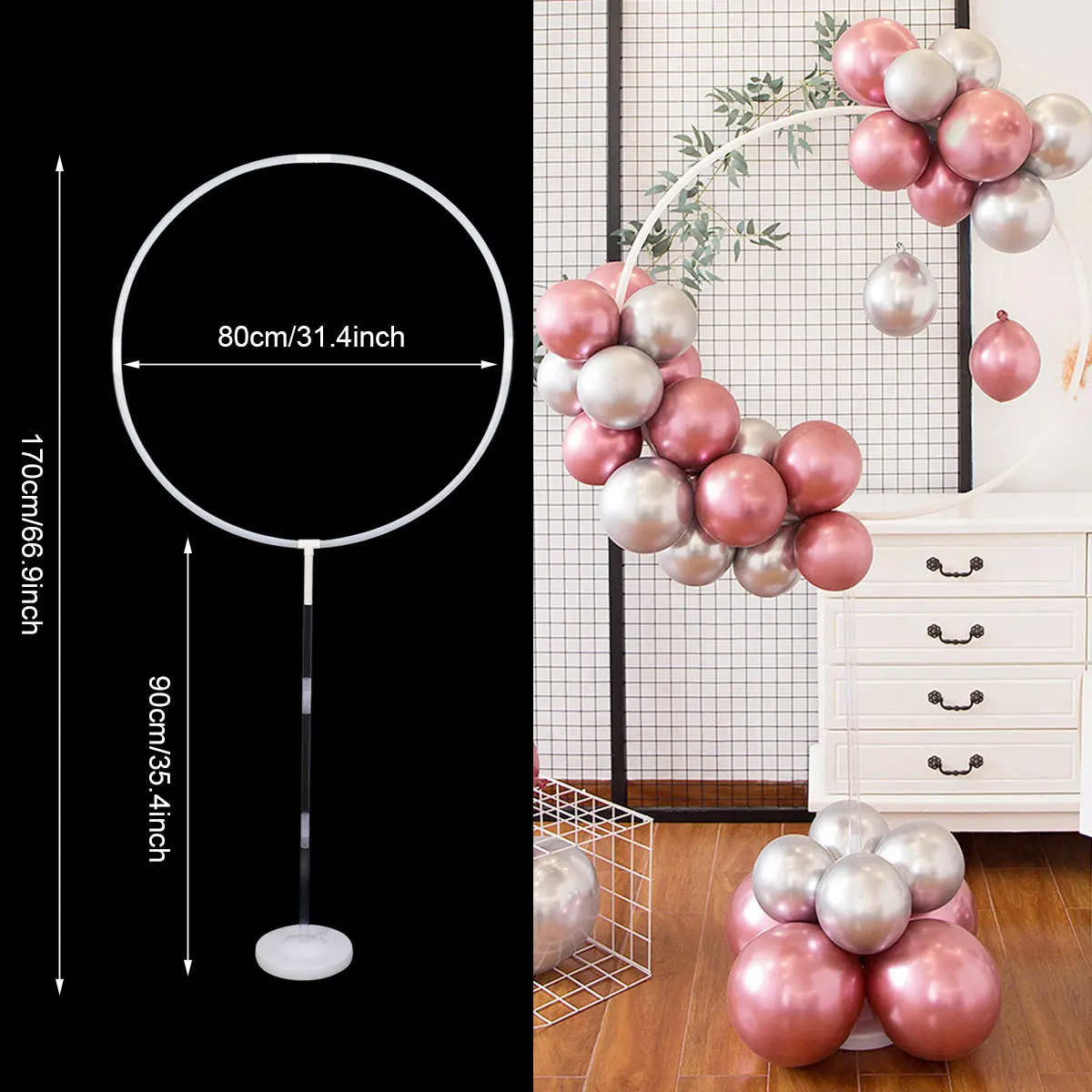 Black Gold Balloon Garland Arch Kit Happy 18 30 40 50 Year Old Birthday Party Decor Adults Anniversary Confetti Latex Balloon