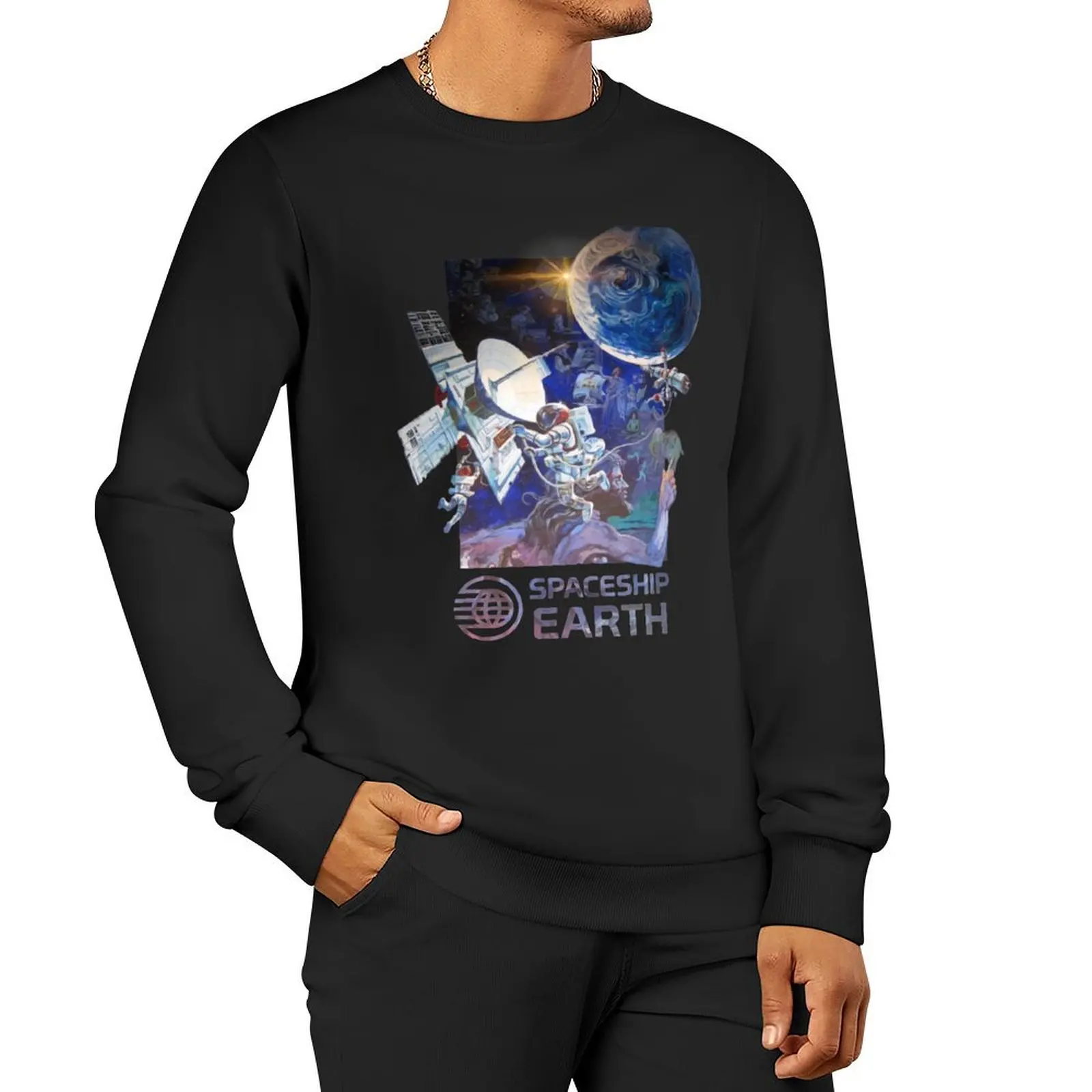 

Our Spaceship Earth Sweatshirt men's sweat-shirt set men clothes hooded sweatshirt for men