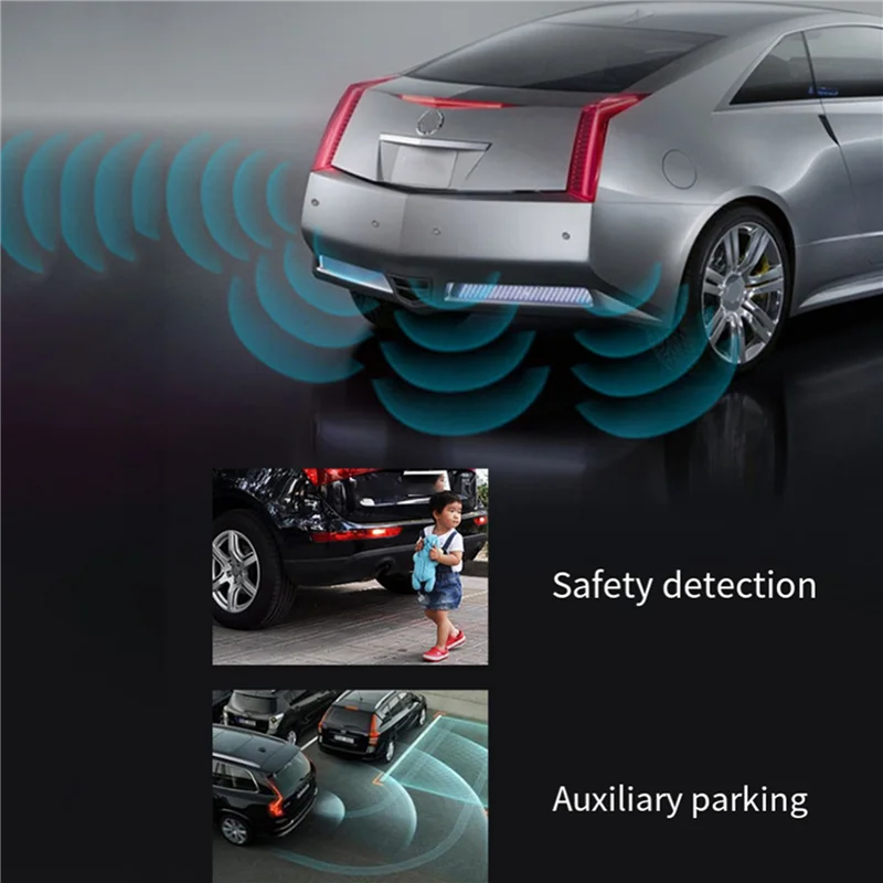 

Practical Car Parking Sensor Kit Universal 4 Sensors Buzzer Reverse Backup Radar Sound Alert Indicator Probe System