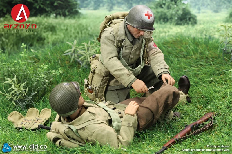 En StockDID A80189 1/6 échelle WWII série de cavalerie américaine soldats médicaux ensemble 12 ''figurine masculine corps poupées modèle pour Collection