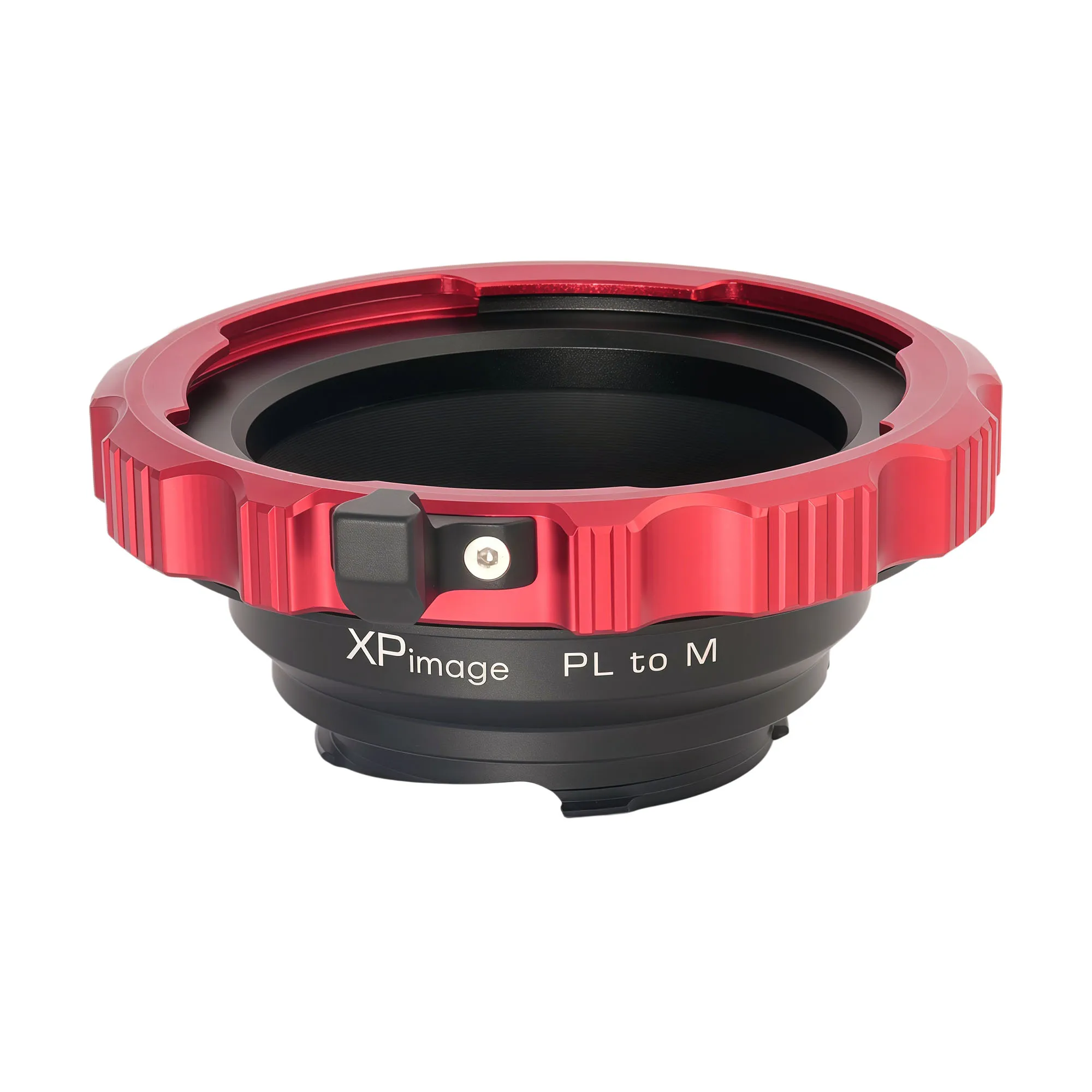 XPimage PL naar M-adapter – lensadapter met positieve vergrendeling voor PL-lensmonturen, geschikt voor gebruik met Leica M-camera's.