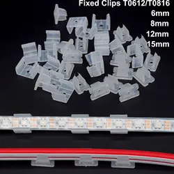 10pcs 100pcs Plastic Clips for 12V 2835 Neon Led Strip Light Plastic Buckle Flexible Neon Fixed Accessories