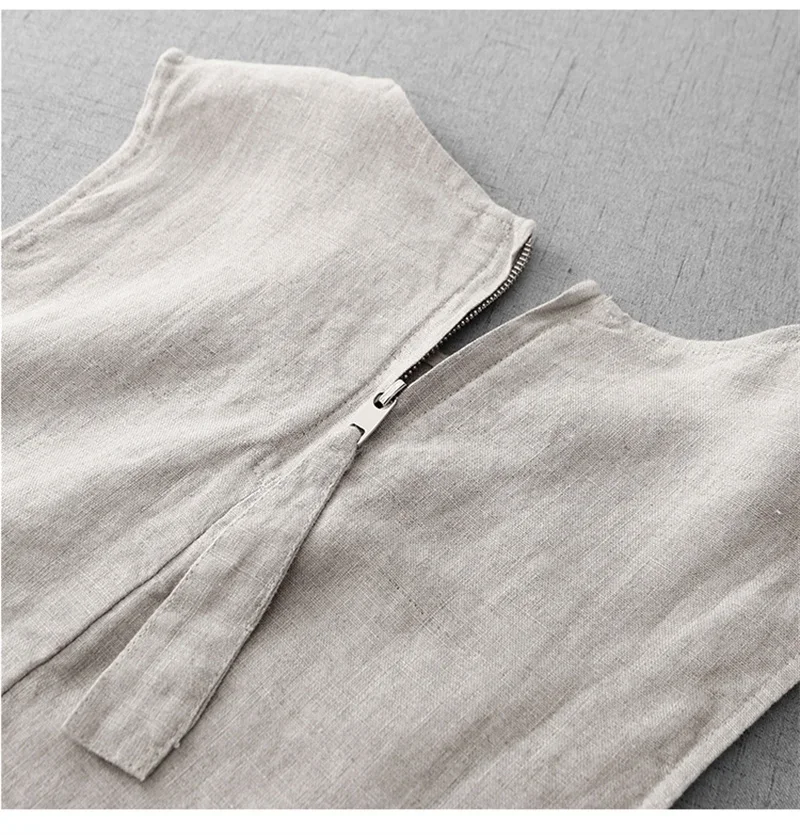 Zomer Nieuwe Vintage Jurk Vrouwen O Hals Mouwloos Losse Rechte Vrouwelijke Jurken Casual Bloemen Borduren Dameskleding