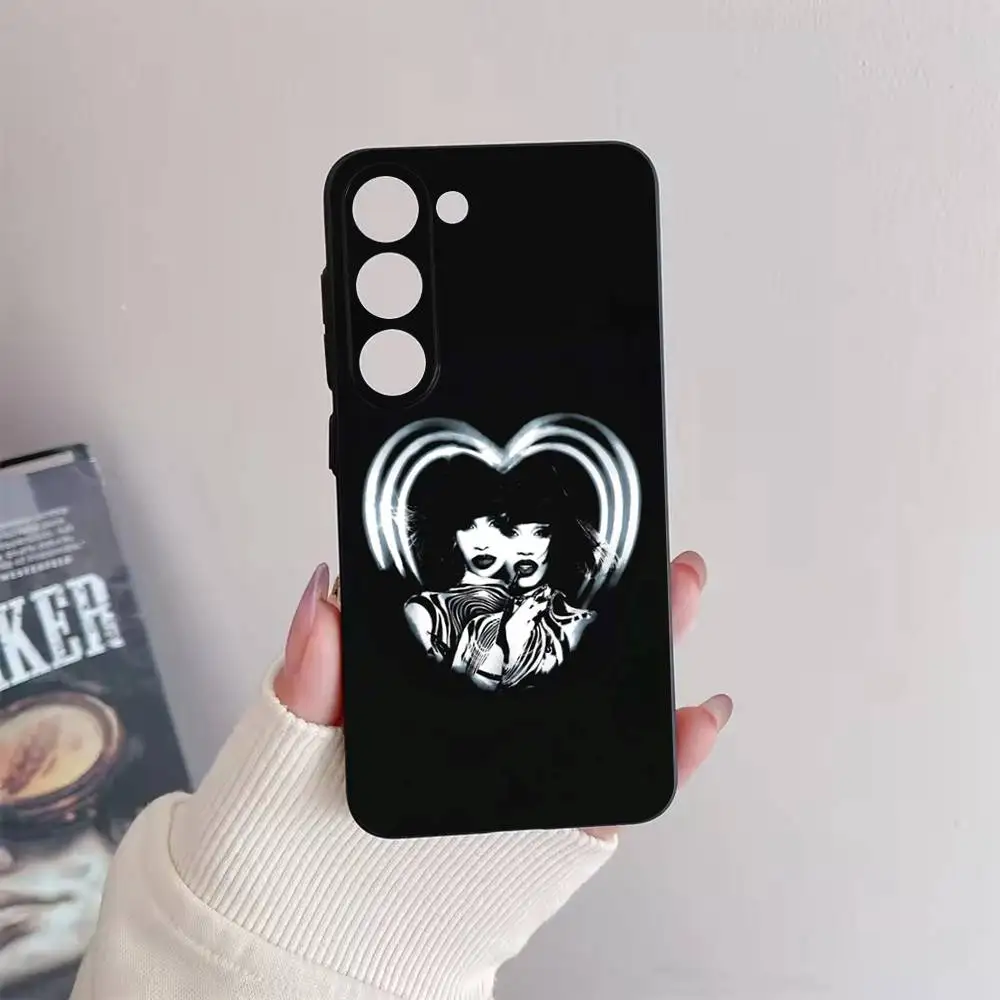 حافظة هاتف Cardi B Am I The Drama لهاتف سامسونج جالاكسي A73,72,51,53,52,71,22,5G,Note,J7,8,9 غطاء أسود ناعم #6