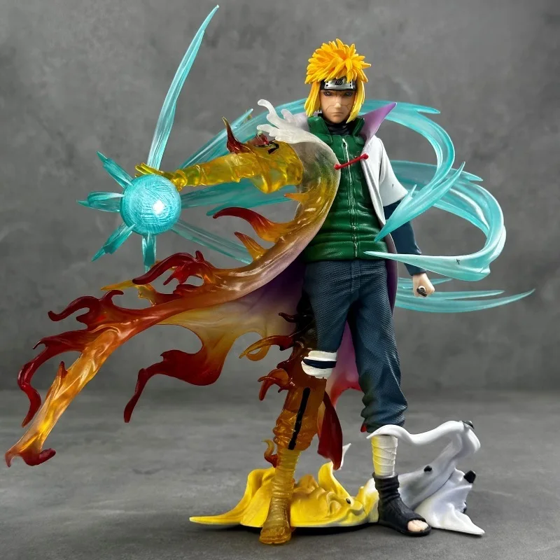 Naruto Fourth Generation: Naruto Water Gate, Shining Double Headed Carving Handmade, Anime Ornament Collection, Room Decoration