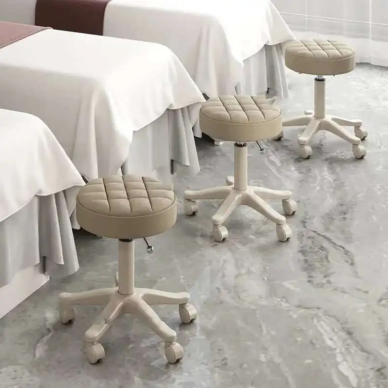 

Light Luxury Barber Chairs Simple Lifting Pulley Manicure Large Work Chairs Beauty Salon Special Stool Home Back Makeup Chair