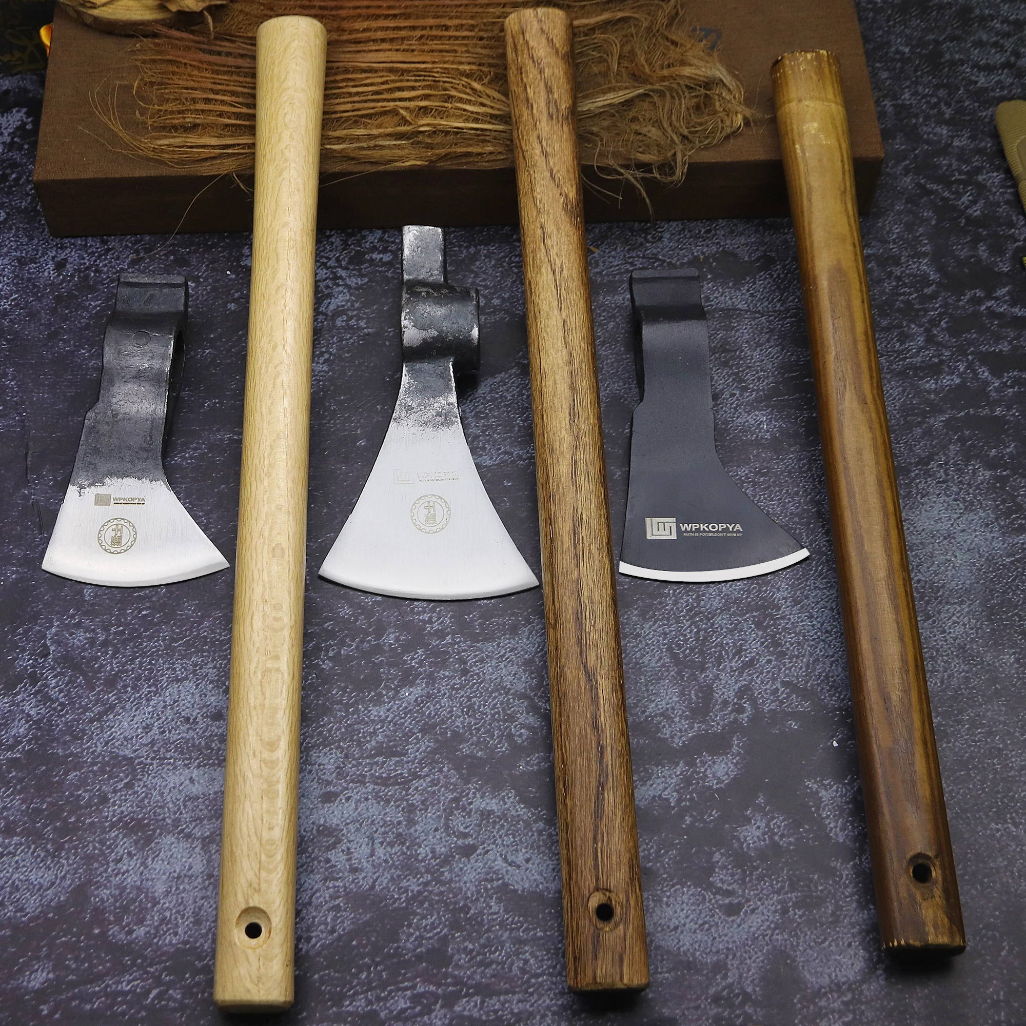 BA-KOR&WPKOPYA manufactures multi-purpose outdoor jungle survival axes, removable high-carbon steel logging axes