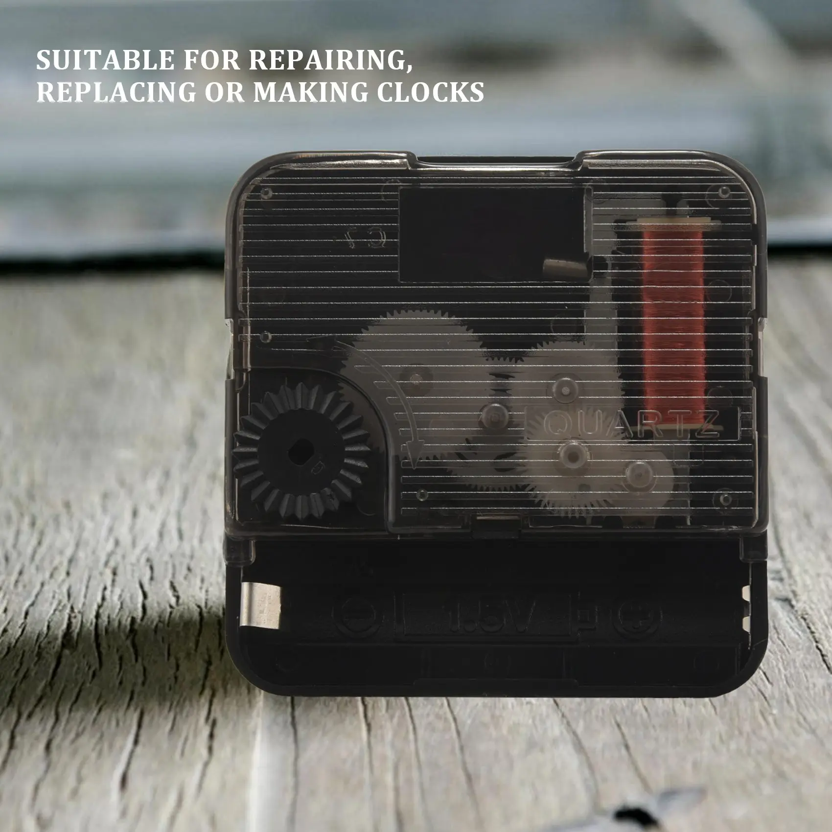 Механизм часов с длинным шпинделем AT77, максимальная толщина циферблата 3/5 дюймов, общая длина вала 1-1/10 дюймов