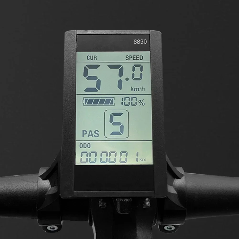 EBike Scooter S830 Display LCD Display impermeabile 24V 36V interfaccia SM facile da usare varietà di funzioni