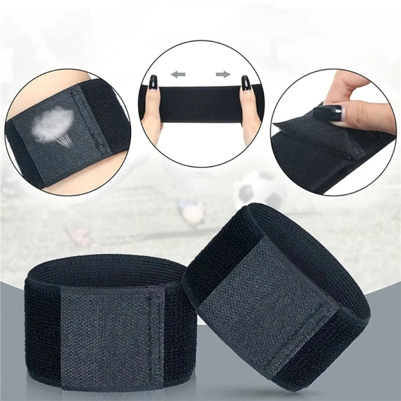 Soccer Shin Guard Fixed Bandage Tape Soccer Shin Guard Straps Adjustable Sports Football Leggings Shin Fixed Straps