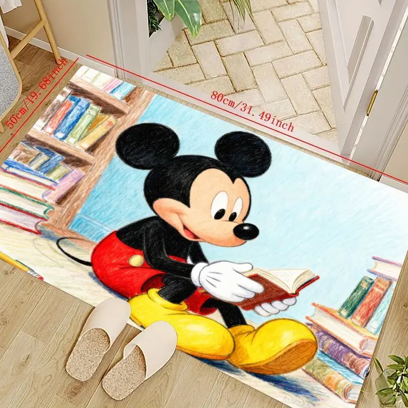 

1 шт. Коврик для чтения книг с Микки Маусом Диснея, коврик с милым персонажем мультфильма для детской спальни, гостиной, детской игровой комнаты,