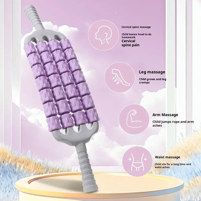 

Гибкий массажный ролик для мышц для ног, спины, релаксации тела, портативный рулон для йоги, глубоких тканей, инструмент для восстановления фитнеса