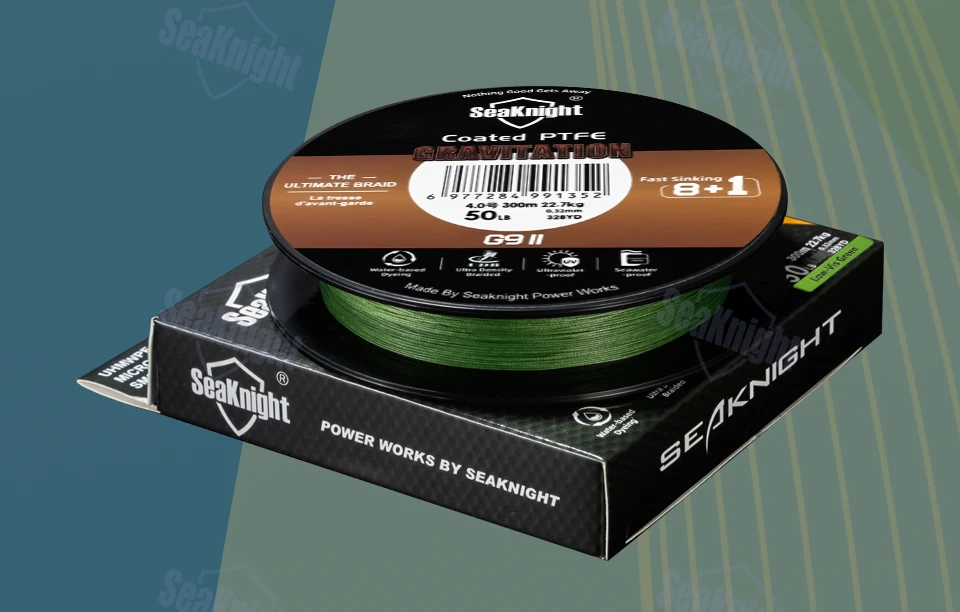 SeaKnight Brand Gravitation G9II Sinkfaden 300/150M Glatter Multifilament 8+1 Stränge Angelschnur 2024NEU für Salzwasser – Detail 8