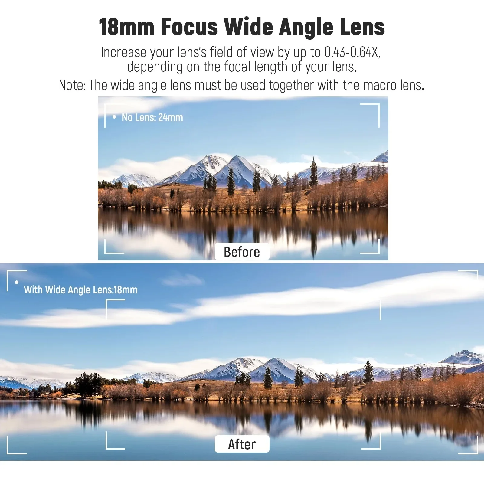

2026 NEEWER 58mm 0.43X HD 2-in-1 Fisheye & Macro Lens Wide Angle 18mm Focal Length Glass For Canon For Nikon Fujiflim