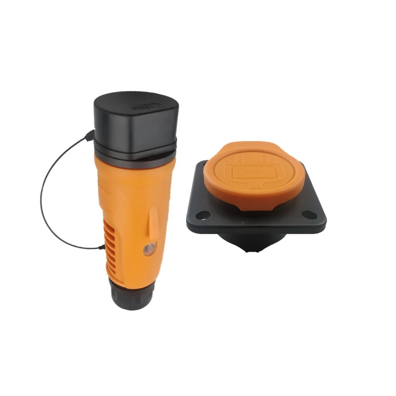 YEEDA Y30 orange three-wire110-220v16a Electric four-wheeler charging plugs and sockets