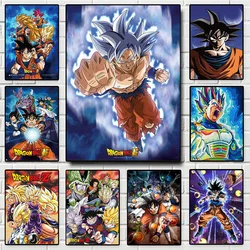 Klassiker Cartoon Anime Leinwand Malerei Drachen ball z Saiyan Goku Poster drucken Wandbilder Jungen Zimmer nach Hause Wand kunst Dekor Geschenke