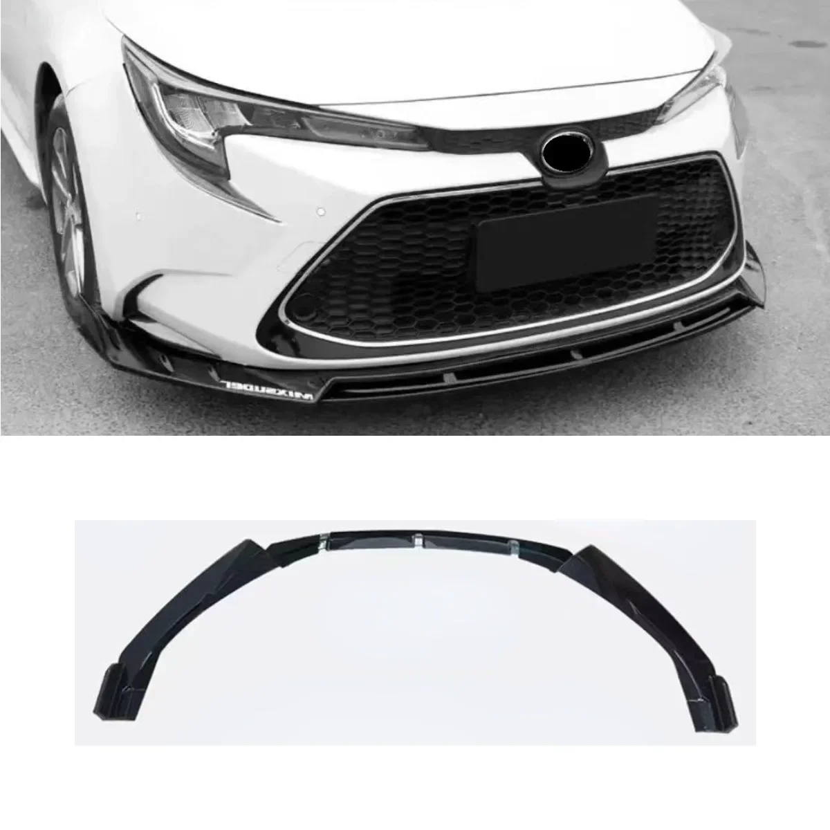 Car Front Bumper Lip Splitter Diffuser Spoiler Body Kit For Toyota LEVIN 2019-2022 Bumper Guard Cover Protector Car Accessories