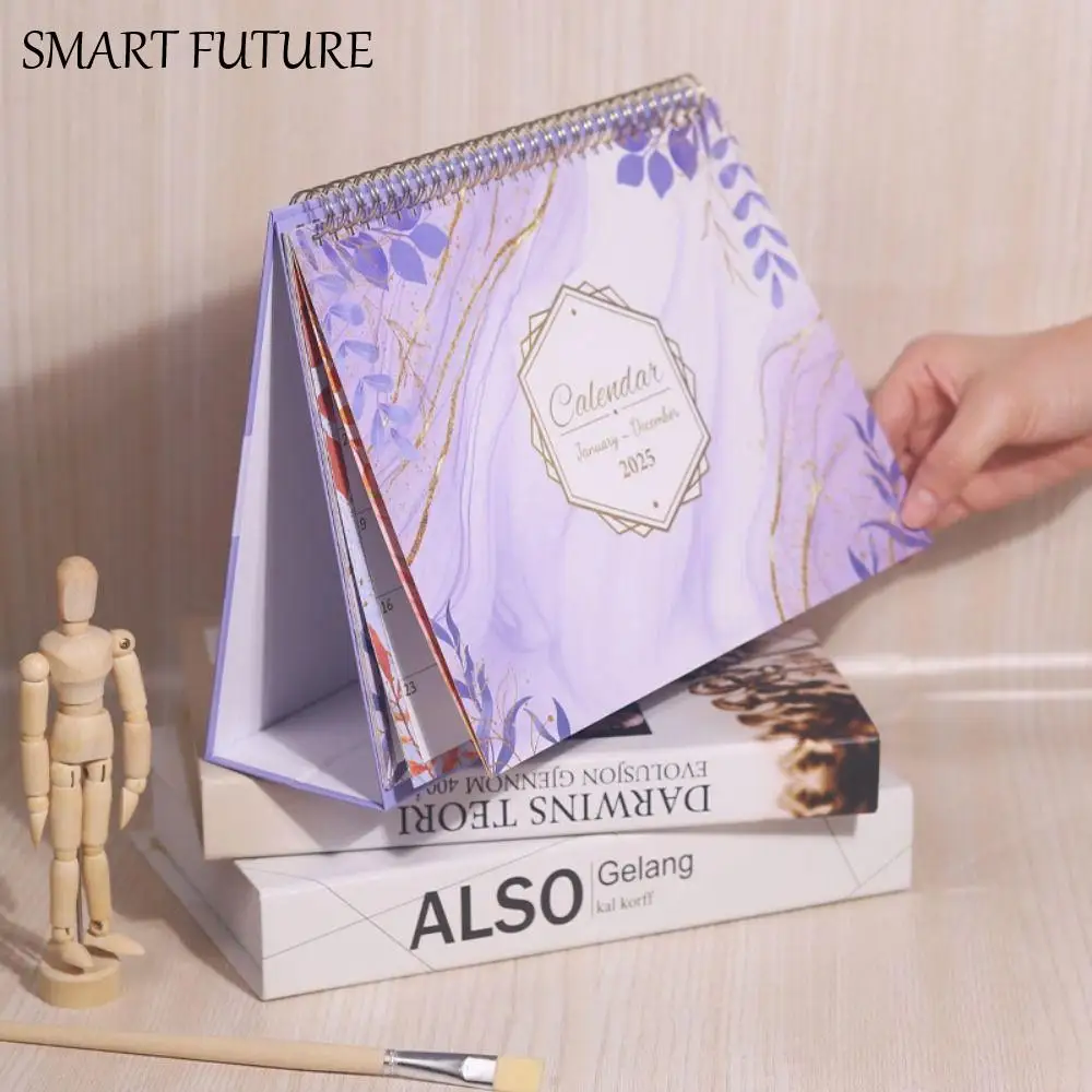 Calendario da tavolo 2025 da 12 mesi Conto alla rovescia Lista delle cose da fare Calendario da tavolo inglese Programmazione squisita ed efficiente