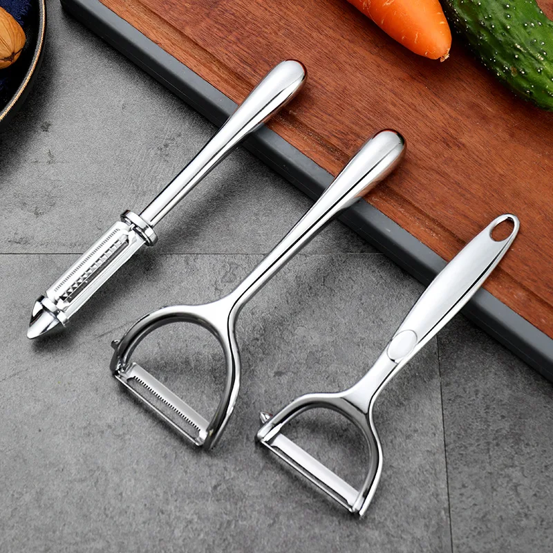 Cuchillo de pelar de aleación de zinc de alta calidad, pelador de frutas multifuncional, herramientas de cocina para el hogar, afeitado de melón pelado