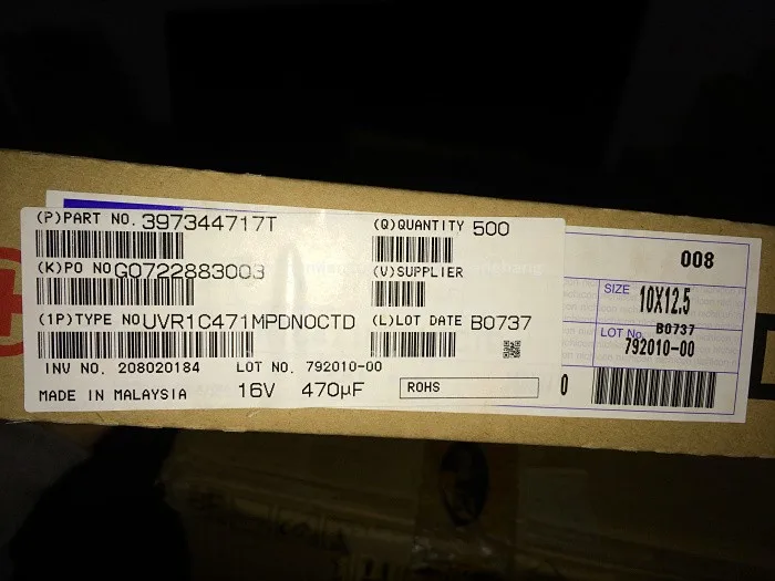 NICHICON-condensadores electrolíticos de Audio Hi-Fi, nuevo y Original, 16V, 10x12,5 MM, 10 piezas, 470UF, 16V, 10x12,5 MM