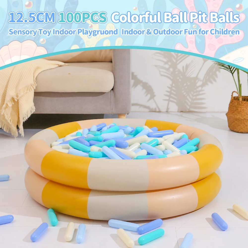 100 Stücke Kunststoffkugeln Wasser Pool Ozean Ball Kinder Schwimmgube Mit Spielhaus Outdoor Zelte Spielzeug