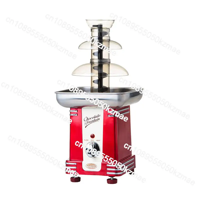 Commercial Mini Chocolate Fountain Machine | Buffet/Hotel Use, Children-Friendly Chocolate Melting Waterfall
