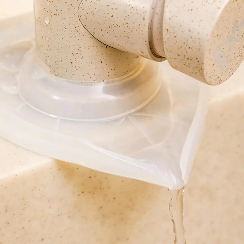 

Sink Faucet Mat Splash Guard Heart Shape Handle Drip Catcher Tray Protector Draining Kitchen Accessories