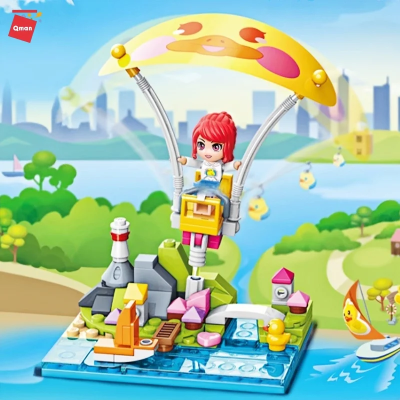 

Строительные блоки в форме сердца, 3D сборная модель, детская игрушка для сращивания, мини-головоломка сцены, креативный подарок, украшения для рабочего стола