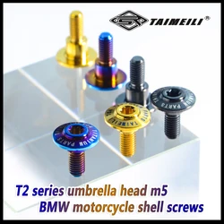 TAIMEILI 1pcs  T2 series titanium alloy screws M5 * 13/16/19mm suitable for retrofitting s1000rr shell screws