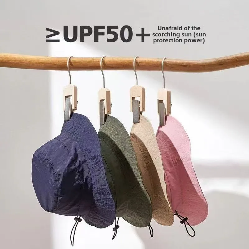 Summer Anti‑UV Waterproof Bucket Hat, Foldable Sun Protection Camping Hiking Mountaineering Cap with Storage Bag for Outdoor Travel image 2