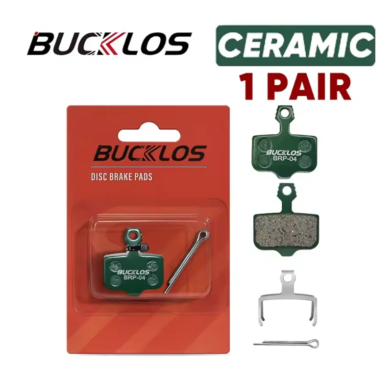BUCKLOS Fahrrad-Scheibenbremsbeläge für SRAM Avid MTB Rennrad Hydraulische Bremsbeläge Langlebige Verschleißfeste Bremsbeläge Fahrradzubehör