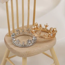 1:12 Dollhouse Miniature Mini Metal Crown Princess Headwear Model Dolls Accessories Kids Pretend Toys